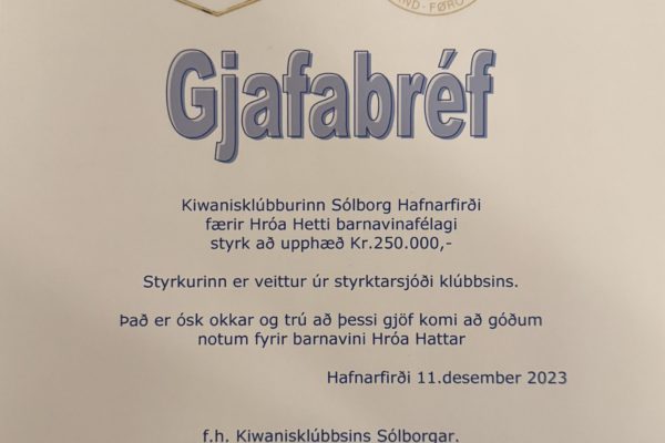 Kiwanis Solborg Forseti 202300004
